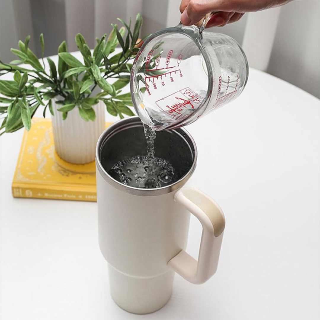 The Everyday Tumbler | 1200 ML | Insulated, Matte Finish + Custom Engraving | Free Leakproof Kit! Tiramisu Cream