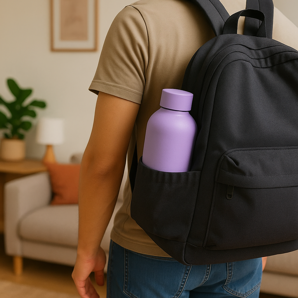 The Hydrate Go Bottle | 600ML | 12-Hour Hot & Cold | Matte Finish + Custom Engraving Lush Lilac