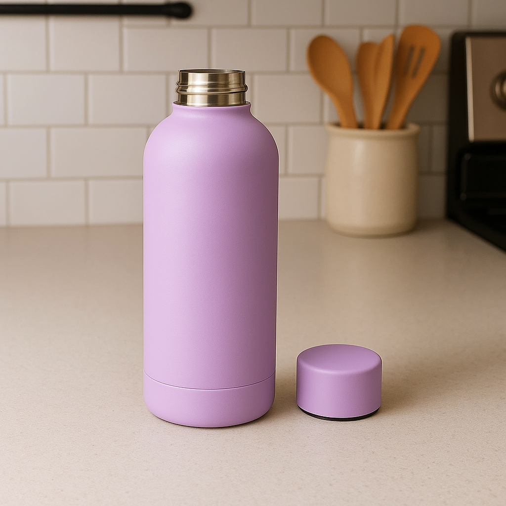 The Hydrate Go Bottle | 600ML | 12-Hour Hot & Cold | Matte Finish + Custom Engraving Lush Lilac