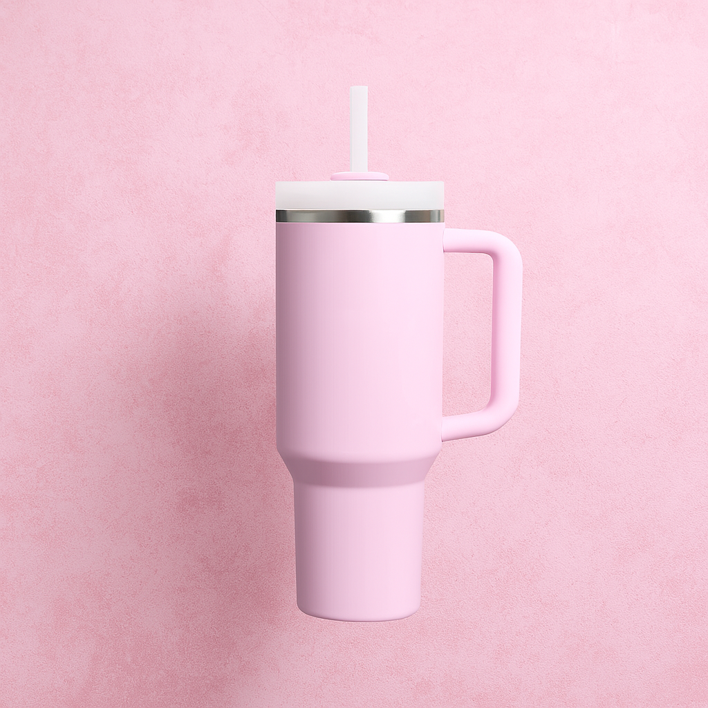 The Everyday Tumbler | 1200 ML | Insulated, Matte Finish + Custom Engraving | Free Leakproof Kit! Pookie Pink
