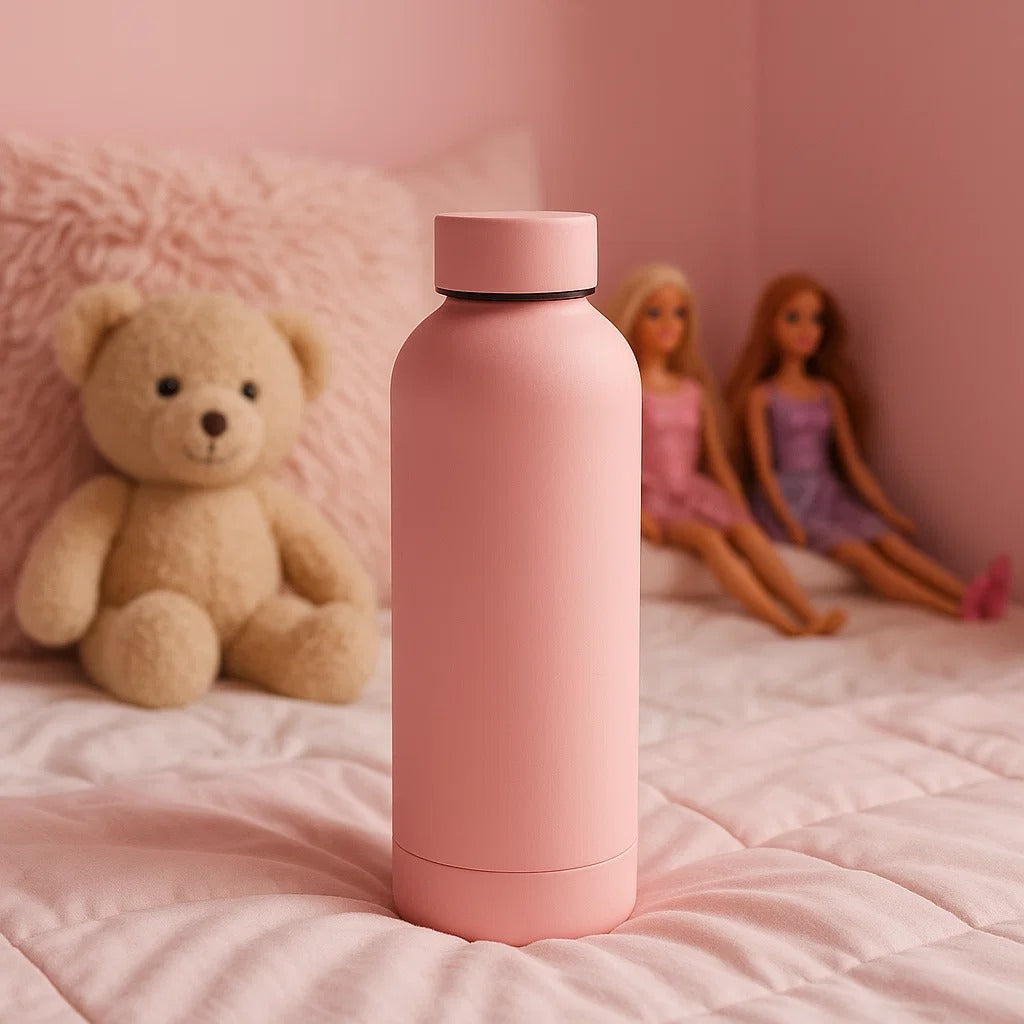 The Hydrate Go Bottle | 600ML | 12-Hour Hot & Cold | Matte Finish + Custom Engraving Pookie Pink