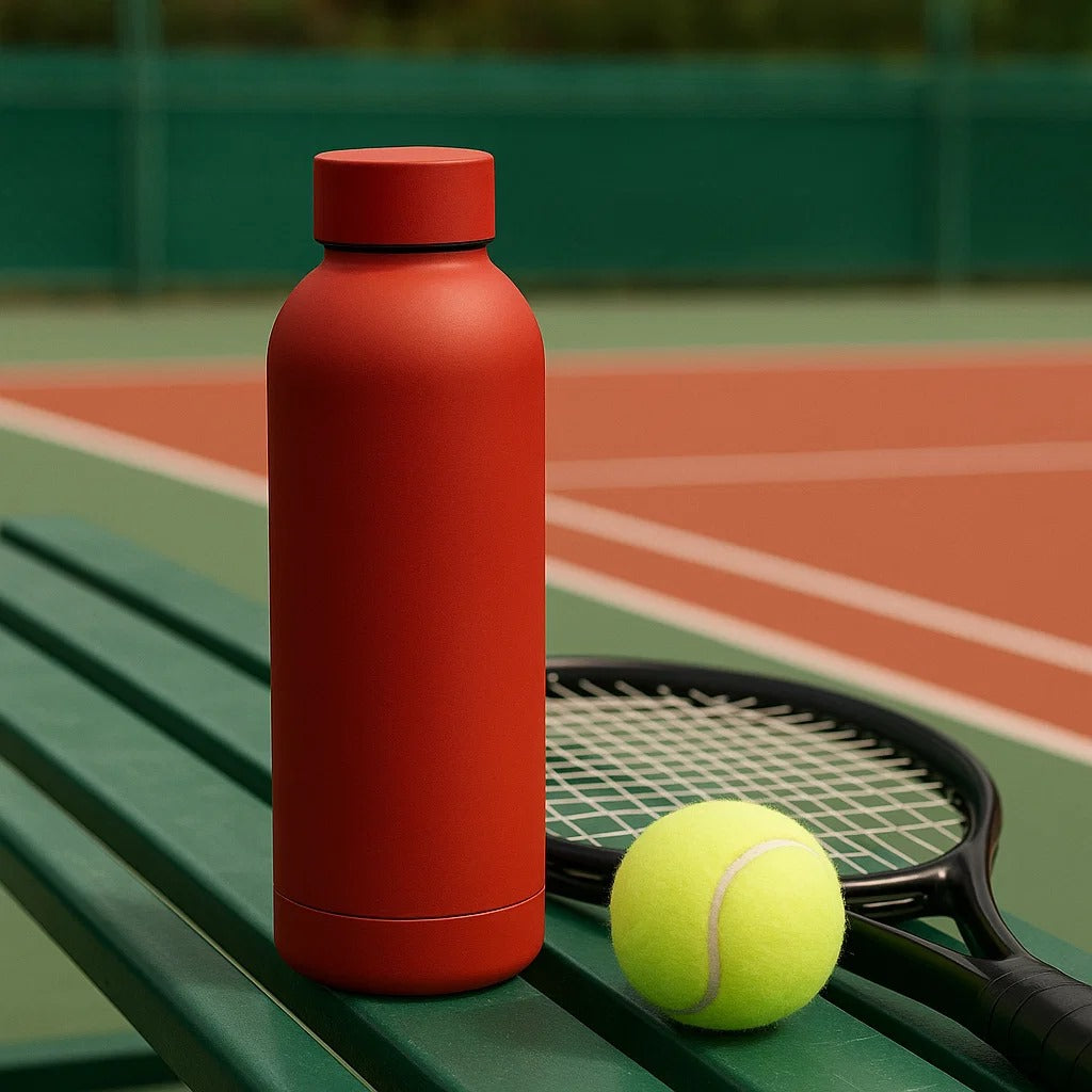 The Hydrate Go Bottle | 600ML | 12-Hour Hot & Cold | Matte Finish + Custom Engraving Riot Red