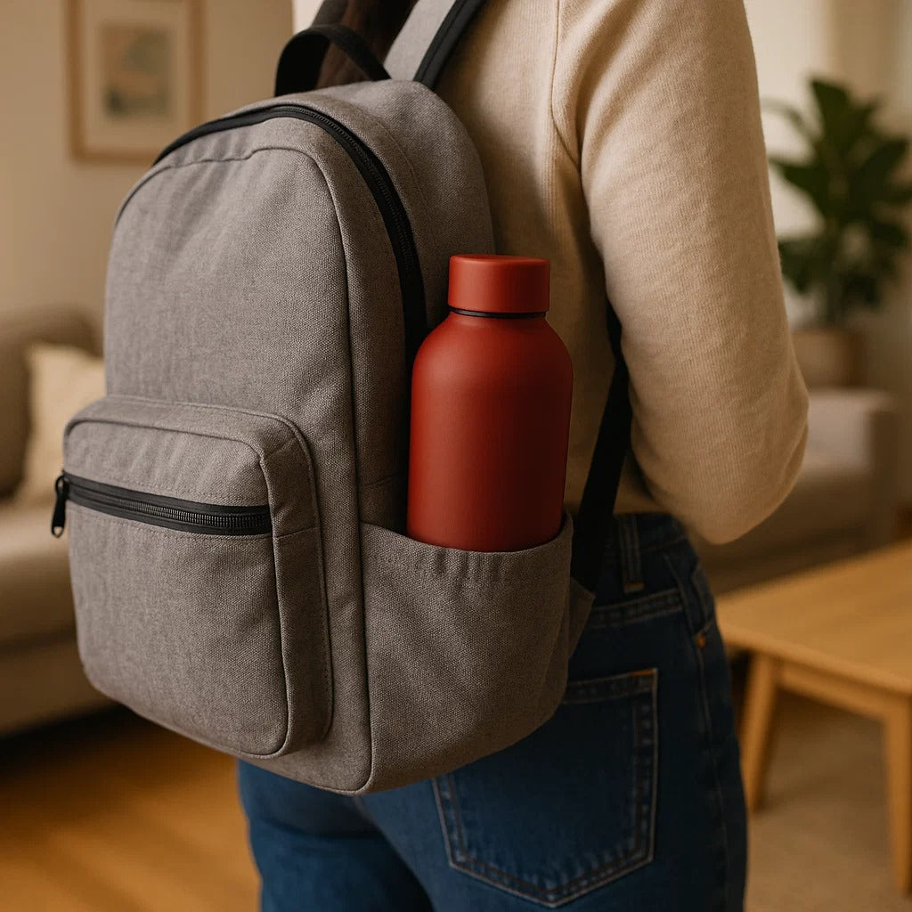 The Hydrate Go Bottle | 600ML | 12-Hour Hot & Cold | Matte Finish + Custom Engraving Riot Red