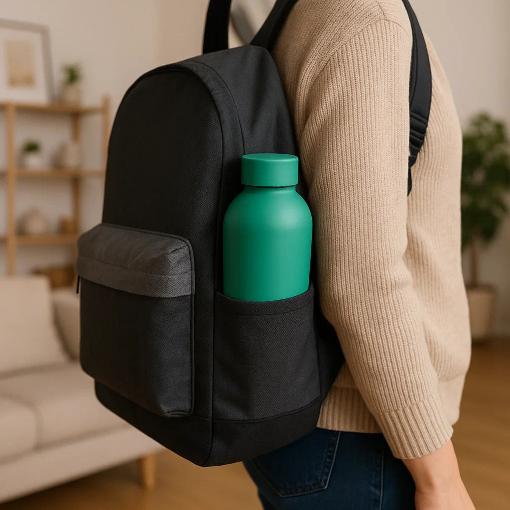 The Hydrate Go Bottle | 600ML | 12-Hour Hot & Cold | Matte Finish + Custom Engraving Sage Green