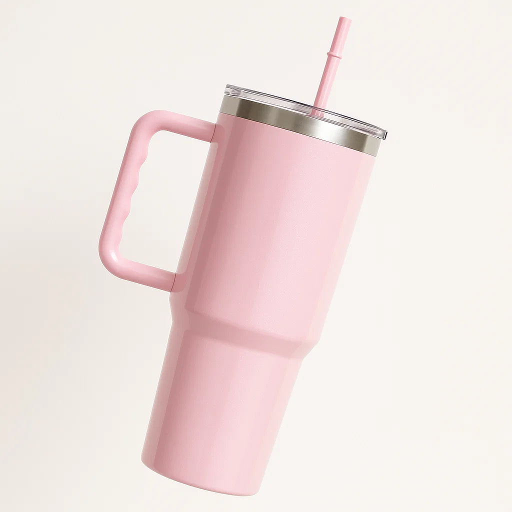 The Sparkler | 1200ML | Insulated + Personalized Engraving | Free Leakproof Kit! Pookie Pink