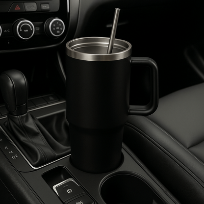 The Everyday Tumbler | 1200 ML | Insulated, Matte Finish + Custom Engraving | Free Leakproof Kit! Frost White