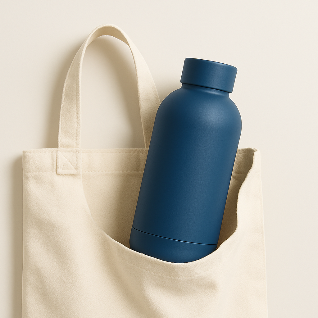 The Hydrate Go Bottle | 600ML | 12-Hour Hot & Cold | Matte Finish + Custom Engraving Midnight Blue