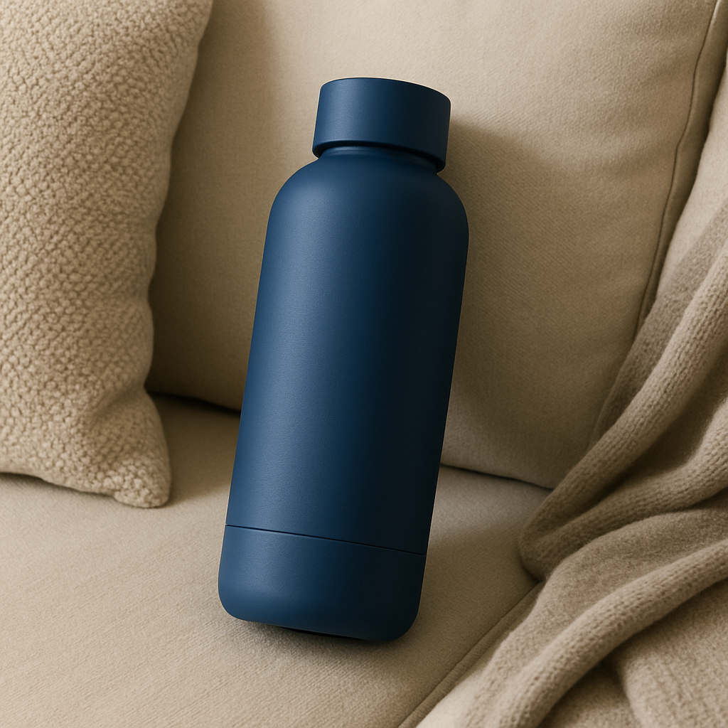 The Hydrate Go Bottle | 600ML | 12-Hour Hot & Cold | Matte Finish + Custom Engraving Midnight Blue