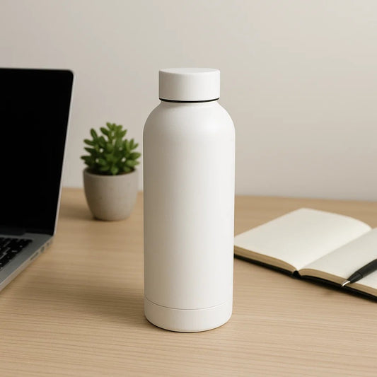 The Hydrate Go Bottle | 600ML | 12-Hour Hot & Cold | Matte Finish + Custom Engraving