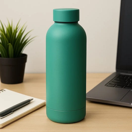 The Hydrate Go Bottle | 600ML | 12-Hour Hot & Cold | Matte Finish + Custom Engraving Sage Green