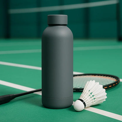 The Hydrate Go Bottle | 600ML | 12-Hour Hot & Cold | Matte Finish + Custom Engraving Ghost Gray