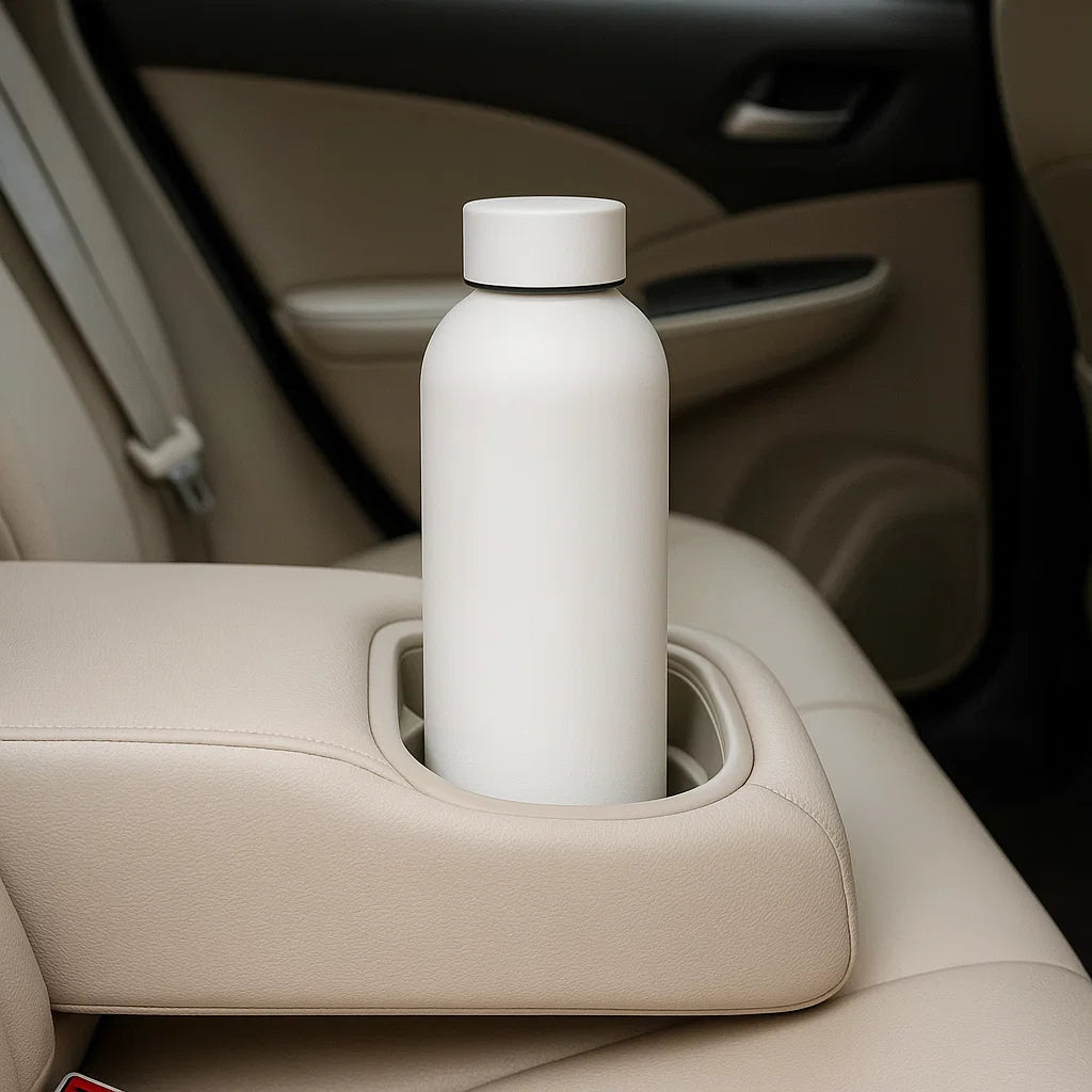 The Hydrate Go Bottle | 600ML | 12-Hour Hot & Cold | Matte Finish + Custom Engraving Frost White
