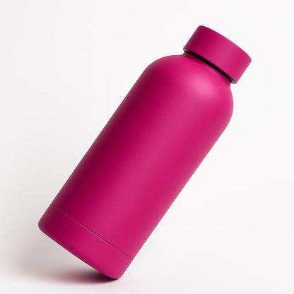 The Hydrate Go Bottle | 600ML | 12-Hour Hot & Cold | Matte Finish + Custom Engraving Hot Pink