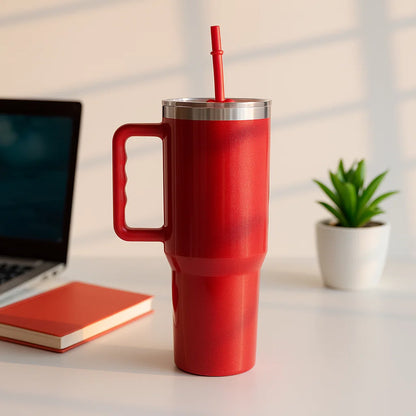 The Sparkler | 1200ML | Insulated + Personalized Engraving | Free Leakproof Kit! Riot Red